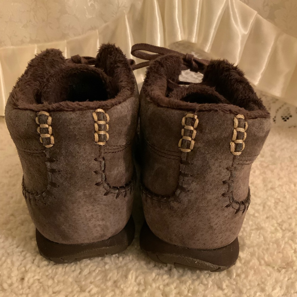 SKETCHERS WOMENS MOCCASIN LACE UP ANKLE BOOTS - Picture 4 of 8